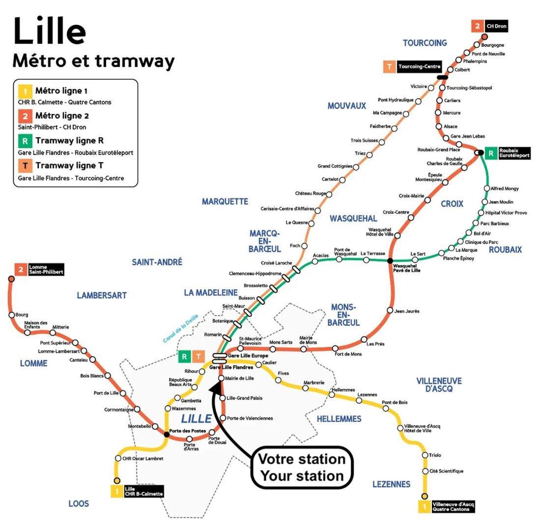 Centre - Superb Bright Parking Apartment Lille